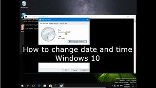 How to change date and time Windows 10 [upl. by Enneles]