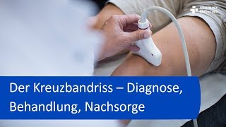 Der Kreuzbandriss  Diagnose Therapie Nachsorge  Dr Volker Stoll Sportklinik Hellersen [upl. by Eleinad]