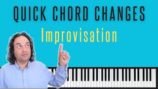 Quick chord changes  Improvisation [upl. by Eelidnarb]