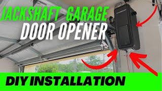 How to Install Side Mount Jackshaft Garage Door Opener  Liftmaster Chamberlain myQ Genie [upl. by Hambley]