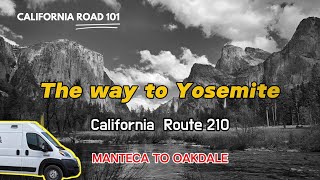 4K Roadtrip driving Through California agriculture region to Yosemite California state route 120 [upl. by Benedikt576]