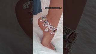 Latest Silver anklet design 🥰👌💯viralvideo silver anklets payal new design 2024 shorts yt [upl. by Unders]