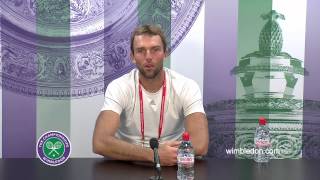 Ivo Karlovic Third Round Press Conference [upl. by Noremmac689]