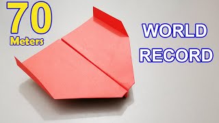 How To Make The WORLD RECORD PAPER AIRPLANE for Flight Time [upl. by Konstance]