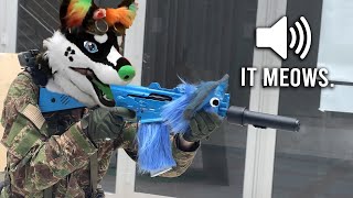 Furry Brings his MEOWING Gun to Airsoft Game 🤦🏼‍♂️ [upl. by Tench]