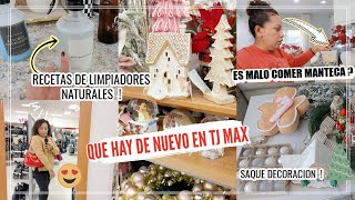 SAQUE DECORACIONES 🌲 RECETA DE LIMPIADORES NATURALES 😍RECORRIDO POR TJ MAX [upl. by Haniraz590]