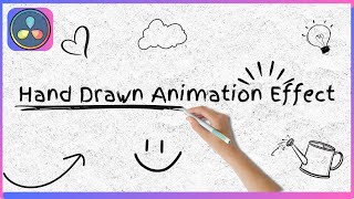 HANDWRITTEN ANIMATION effect for Davinci Resolve 19  Tutorial [upl. by Musette]