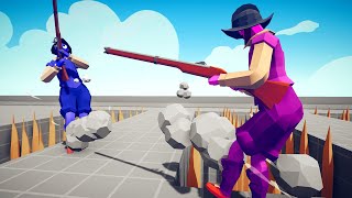 Battle Royale Mode on Pits with Spikes  Totally Accurate Battle Simulator TABS [upl. by Eimareg196]