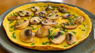 Omelette aux champignons de Paris 🍄 [upl. by Fedirko]