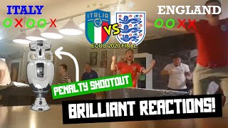 England vs Italy  CRAZY England Fans Reaction  Penalty Shootout  EURO 2020 FINAL [upl. by Aedrahs]