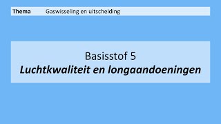 VMBO 4  Gaswisseling en uitscheiding  Basisstof 5 Luchtkwaliteit en longaandoeningen  8e editie [upl. by Halfdan]