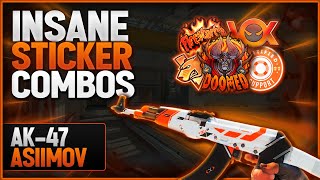 Ak47 Asiimov Best Sticker Combos in CS2 [upl. by Alien]