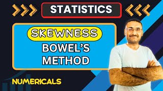 Skewness  Bowleys Method  Numerical  Probability Statistics Mathematics  Btech  BCA  BBA Bcom [upl. by Elicia]