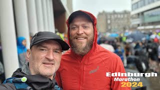 Edinburgh Marathon 2024  Awesome Atmosphere Terrible Weather [upl. by Lonnie]