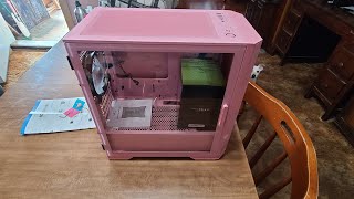 Vetroo M03 Pink Compact Computer Case review [upl. by Tegirb872]