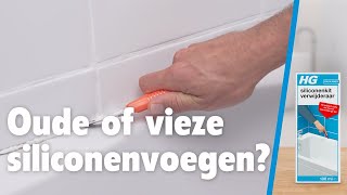 Siliconenkit en resten in je badkamer Makkelijk verwijderen met HG [upl. by Sheeran]