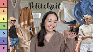 ranking every PetiteKnit pattern Ive ever knit  looking back at each project pros and cons [upl. by Iene518]