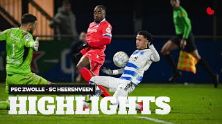 Een punt in Zwolle  Highlights PEC Zwolle  sc Heerenveen [upl. by Oribella]