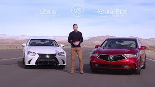 Lexus GS 450 vs Acura RLX  Video Review Comparison [upl. by Ennaeirb]