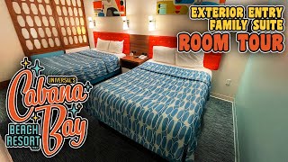 Exterior Entry Family Suite Room Tour  Universal’s Cabana Bay Beach Resort [upl. by Ahmad]