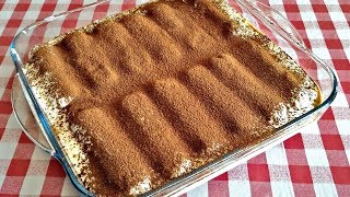 Tiramisu TarifiPratik TiramisuKolay TiramisuKedi Dili Tiramisu Tarifi [upl. by Darahs]