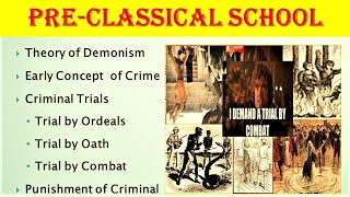 PreClassical School Of Criminology  Demonological school of criminology [upl. by Acul]