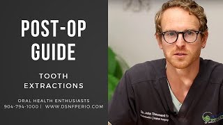 PostOperative Guide to Tooth Extractions With or Without Bone Grafting  Dr John W Thousand IV [upl. by Warms]