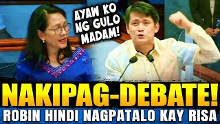 Tapangtapangan ni Risa sa WPS HINDI UMUBRA kay Robin hindi nagpatalo sa pakikipagdebate [upl. by Eecyak834]