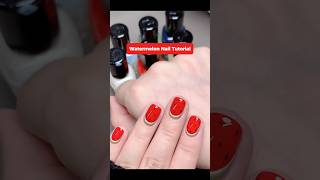 WATERMELON NAIL ART  SUMMER NAIL  WATERMELON NAIL TUTORIAL nailart nailtutorial nails [upl. by Bea726]