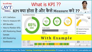 What is KPI  KPI Dashboard  Quality Objectives  How to make KPI Monitoring SheetHindiAYT India [upl. by Akenet172]