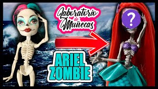 DE MONSTER HIGH A ARIEL ZOMBIE  Laboratorio de Muñecas [upl. by Studley]