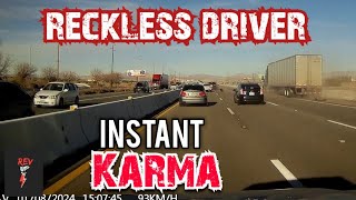 INSTANT KARMA BEST  Drivers busted by cops for speeding brake checks Bad driving Instantjustice [upl. by Nahama]