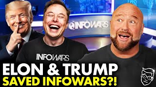 I Asked Alex Jones LIVE Is Trump And Elon SAVING InfoWars  His SHOCKING Answer [upl. by Ilyse]