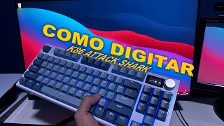 Como Digitar no Teclado K86 Attack Shark Keyboard e Teclados AmericanosANSI [upl. by Aihsemat778]