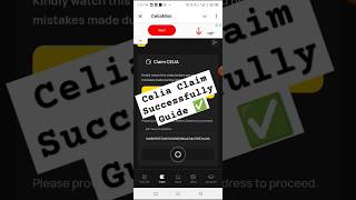 Celia Token Claim Kaise Kare Guide ✅  BSC Wallet Address for Celia Withdrawal and Claim Guide [upl. by Ylle]