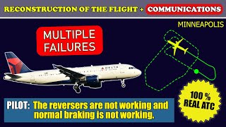 Multiple failures after departure Emergency return  Delta Air Lines Airbus A320  Minneapolis ATC [upl. by Rafa929]