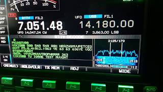 WATCH THIS ICOM DECODE RTTY SIGNALS IC7600 Decoding RTTY [upl. by Neslund740]