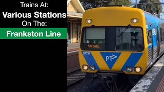 Trains On The Frankston Line 28082024 [upl. by Izy]