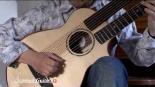 Philippe Fouquet demonstrating his Brunner custom quotHarp Outdoor Guitarquot Song 2 [upl. by Smart]