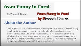 From  Funny in Farsi by Firoozeh Dumas [upl. by Enavi546]