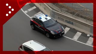 Milano inseguimento nel tunnel di via Gattamelata auto fuggitivi si ribalta caccia alluomo [upl. by Coughlin]