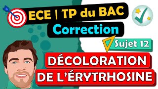 Correction ✅ TP de BAC  ECE 🎯 Physique chimie  Suivi cinétique spectrophotométrique  Terminale [upl. by Petite]