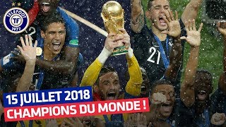 La France championne du monde  15 juillet 2018 [upl. by Lrem]