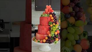 Watermelon cake How do I make fruit cake step by step watermelon fruitcake tutorials [upl. by Aenneea]