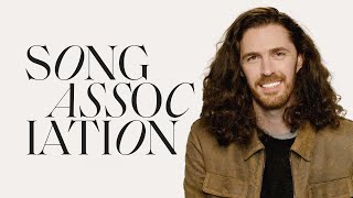 Hozier Sings Take Me To Church Ariana Grande amp Maren Morris in a Game of Song Association  ELLE [upl. by Alled]