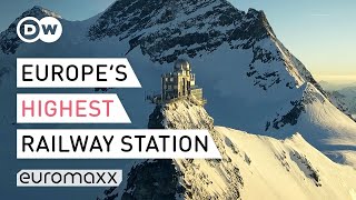 Highest Railway Station In Europe  Jungfraujoch In Switzerland  Europe To The Maxx [upl. by Novyar]