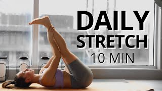 10 MIN DAILY STRETCH  Flexibility Mobility and Relaxation  Daniela Suarez [upl. by Neemsaj775]