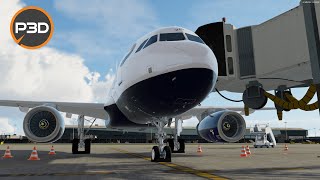 Airbus Trip No 1  EGLL  EGJJ  FSLabs A320 Sharklets  Friday FlyDay ✈  Prepar3D v52 [upl. by Anoyek]