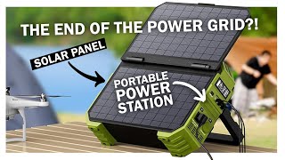 Browey Portable Power Station with 30w Solar Panel Unboxing amp Review  C600 Solar Generator Backup [upl. by Omero]