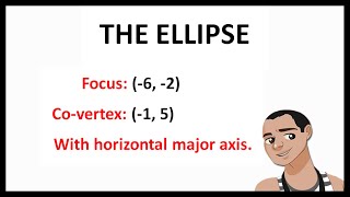 THE ELLIPSE FINDING STANDARD EQUATION WITH GIVEN FOCUS AND COVERTEX [upl. by Attenyw]